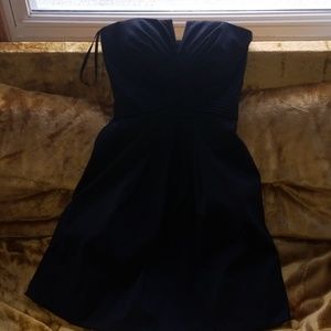 Little black sweetheart cut dress
